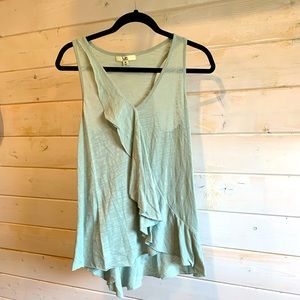 4/$30 Ya Los Angeles | Mint Ruffle Tank Top